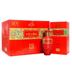 永丰牌 北京二锅头粮食白酒清香型礼盒装龙坛2042度500ml*6瓶