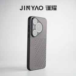 谨耀高端凯夫拉纹全包壳适用华为Pura70Pro防摔苹果OPPO镜头膜款