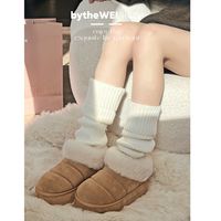 bytheWEI咯咯同款网红厚底雪地靴2015-03