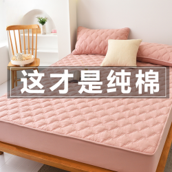 2025新款全棉夹棉加厚四季可用床笠纯棉床罩套子卧室家用防滑罩2