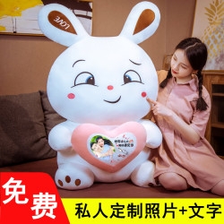 兔子毛绒玩具布娃娃动物抱枕兔子玩偶兔子睡觉公仔送男女生日礼物