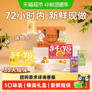 移动端、88VIP：轩妈家短保蛋黄酥糕点月饼中秋礼盒990g多口味源头直发