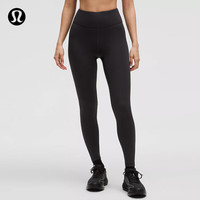 lululemon Thermal 女士跑步高腰紧身裤 黑色 S