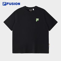 FILA 纯棉T丨FILA宽松针织短袖26夏季新款情侣男女款出街上衣