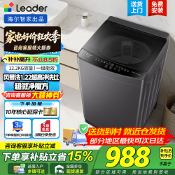 海尔 波轮洗衣机 全自动家用12.2公斤大容量 暴风洗 统帅波轮 12.2kg 超微净+风暴洗+六维减震