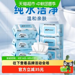 小植家 湿厕纸男女士洁阴私处厕所擦屁股专用洁厕湿纸巾100抽7包