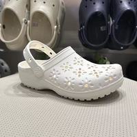 百亿补贴：crocs 米白色男女情侣夏季拖鞋沙滩凉鞋洞洞鞋210927-0WV