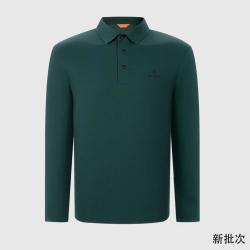 比音勒芬 春秋男士休闲多色商务长袖POLO衫男舒适干爽上衣