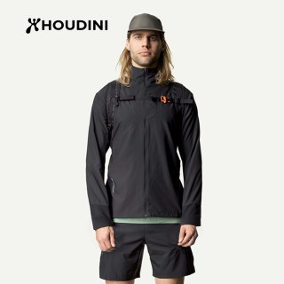 户外徒步：HOUDINI 胡丁尼 Pace Wind Jacket风速男户外春夏轻量防晒夹克外套