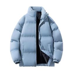 真维斯 男士棉服 立领纯色宽松 黑色 XL