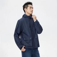 佐丹奴 秋季潮流工装风男式外套梭织宽松休闲通勤连帽风衣外套男款