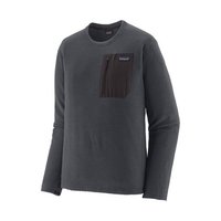 Patagonia 自营欧洲直邮PATAGONIA R1 AIR男士灰蓝色再生聚酯拉链抓绒衣