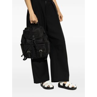 TORY BURCH 美国直邮TORY BURCH汤丽柏琦VIRGINIA品牌经典徽标织物双肩包女款