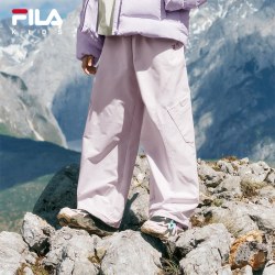FILA 儿童伞兵裤丨FILA KIDS无氟防水长裤26秋新款男女童户外裤子