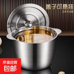 不锈钢猪油罐大容量猪油锅耐高温家用调味罐双耳带盖 闭口盖猪油罐2升-无赠品无开口