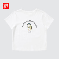 优衣库 mofusand UT/短袖T恤女装印花488304 00 白色 XS
