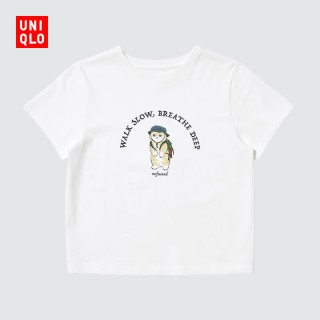 优衣库 mofusand UT/短袖T恤女装印花488304 00 白色 XS
