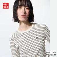 优衣库 Mickey＆Friends UT/长袖女装489393 01 乳白色 M