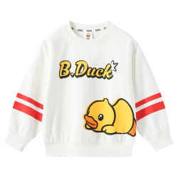 B.Duck 男童春秋长袖卫衣 白色 120cm