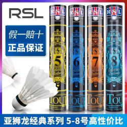 RSL 羽毛球7号5号4号6号稳定耐打不易烂室内外日常比赛用球