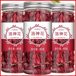 洛神花茶云南整朵玫瑰茄花茶干花泡水花果茶加陈皮养生组合自然