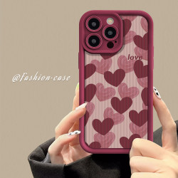 适用于苹果16华为OPPO小米VIVO时尚潮爱心创意LJ阶梯手机壳1F202