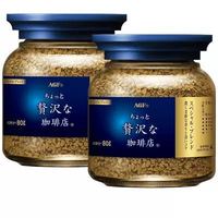 AGF 蓝金罐 速溶黑咖啡 冻干 美式提神 80g 瓶装 2瓶