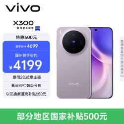 vivo X300 5G手机 16GB+256GB 惬意紫