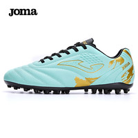 Joma 足球鞋男女成人青少年学生比赛MG钉防滑足球训练鞋 绿金 44