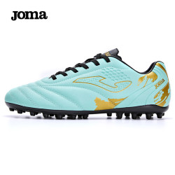 Joma 足球鞋男女成人青少年学生比赛MG钉防滑足球训练鞋 绿金 44