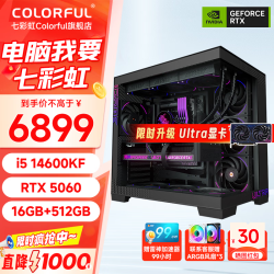 七彩虹 生产力设计剪辑渲染 电竞主机（14600KF、5060、16GB、512GB）