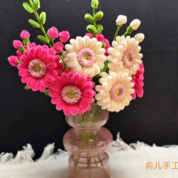 呦呦虎扭扭棒七彩太阳花材料包约做十朵两枝叶子