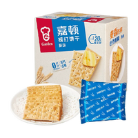 移动端、88VIP：嘉顿 饱腹 苏打饼干  盒装原味 815g 普通盒装
