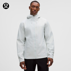 lululemon 丨Cross Chill 男士城市越野夹克 防风拒水抗淋雨渗透 LM4ATWS 淡雅马球蓝 XS