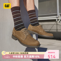CAT 卡特休闲皮鞋工装鞋男士牛皮25春通勤鞋P719128O1AMC17 深褐 40