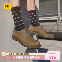 CAT 卡特休闲皮鞋工装鞋男士牛皮25春通勤鞋P719128O1AMC17 深褐 40