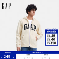 Gap 609115 碳素磨毛连帽卫衣 米色 L