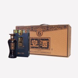 宣酒 6) 浓香型白酒纯粮酿造 整箱40度500mL*4瓶