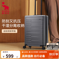 爱华仕 钢琴系列 20英寸 炭灰色 拉杆箱