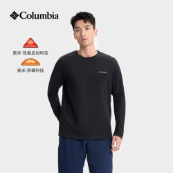 Columbia XE9365 银点热能 UPF50防晒 黑色 XL 长袖T恤