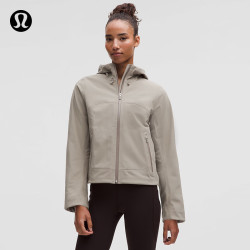 lululemon 丨Cross Chill 女士城市越野夹克 LW4CL9S 暖褐灰 L