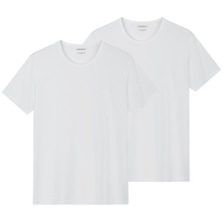 EMPORIO ARMANI Armani/阿玛尼EA 海外直邮2件装男士简约短袖圆领T恤111647 CC722