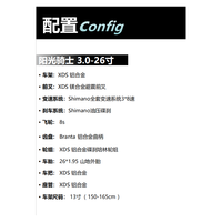 喜德盛 阳光骑士3.0 24速油碟镁合金前叉 山地自行车