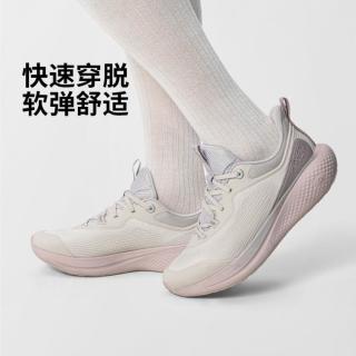 李宁 女鞋轻便柔软透气一脚蹬运动鞋休闲鞋