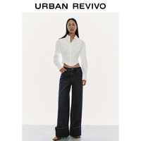 URBAN REVIVO 设计感牛仔长裤 UWA860002
