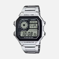 CASIO 时尚运动复古潮流男式手表AE-1200WH防水正品
