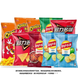 乐事 薯片组合装 奇多牛排鸡翅芝士麻辣锅气泡味 596g 9件