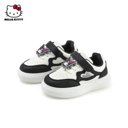 Hello Kitty 童鞋女童板鞋儿童低帮2026秋季库洛米运动鞋女孩百搭休闲跑步鞋潮 米/黑