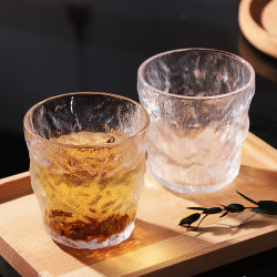 冰川杯茶杯简约ins牛奶杯雾面啤酒杯 果汁饮料汽水杯磨砂洋酒杯