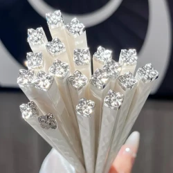 四叶草筷子白银合金防滑不发霉餐具一人一筷高颜值推荐厨房筷子